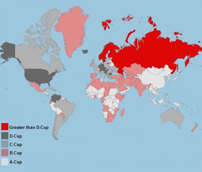 Average cup size by country – Christ-centered ANR